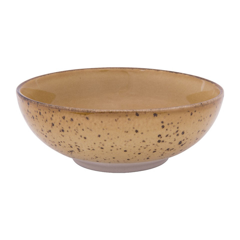 Schaal groot Emilia - mustard - 16,7 cm