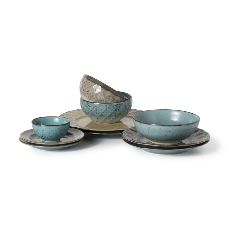 Schaal medium Emilia - stone - 14 cm