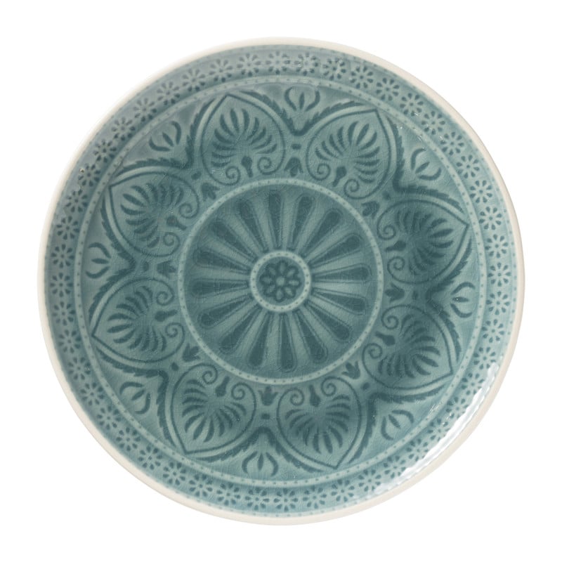 Ontbijtbord Yasmine - blauw - 21 cm