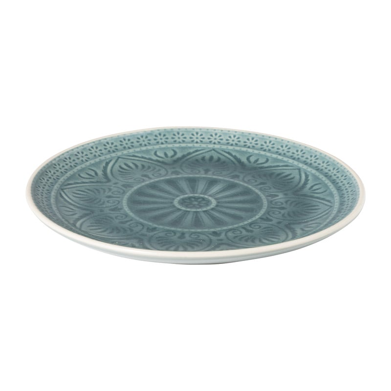Ontbijtbord Yasmine - blauw - 21 cm