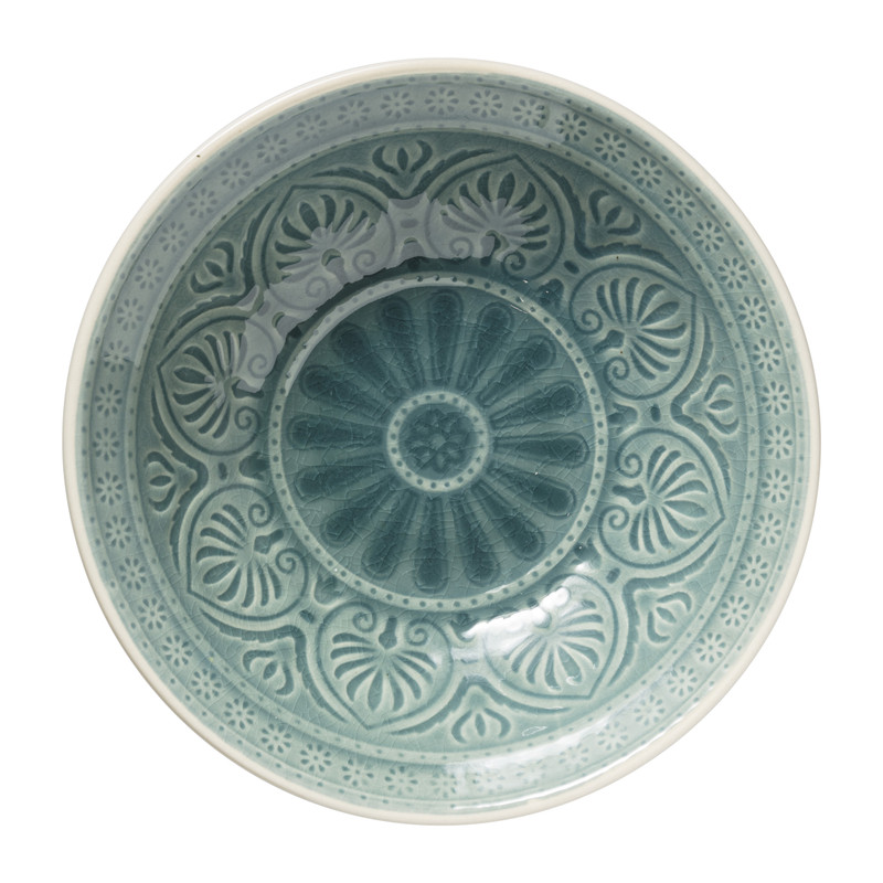 Schaal Yasmine - blauw - 18 cm