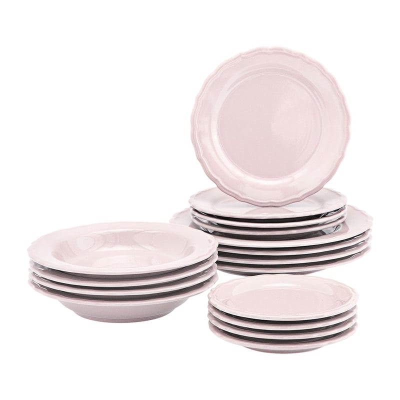 Serviesset Juliet - 16-delig - roze