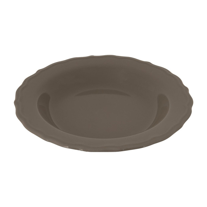 Diep bord Juliet - 23 cm - grijs