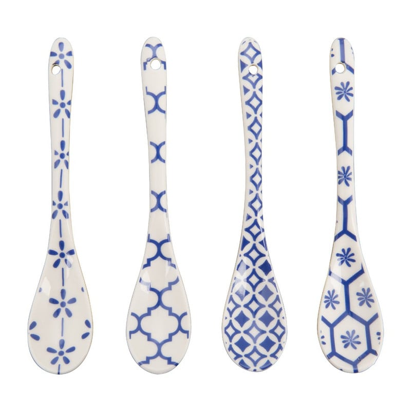 Lepels Mediterranean Blue - set van 4