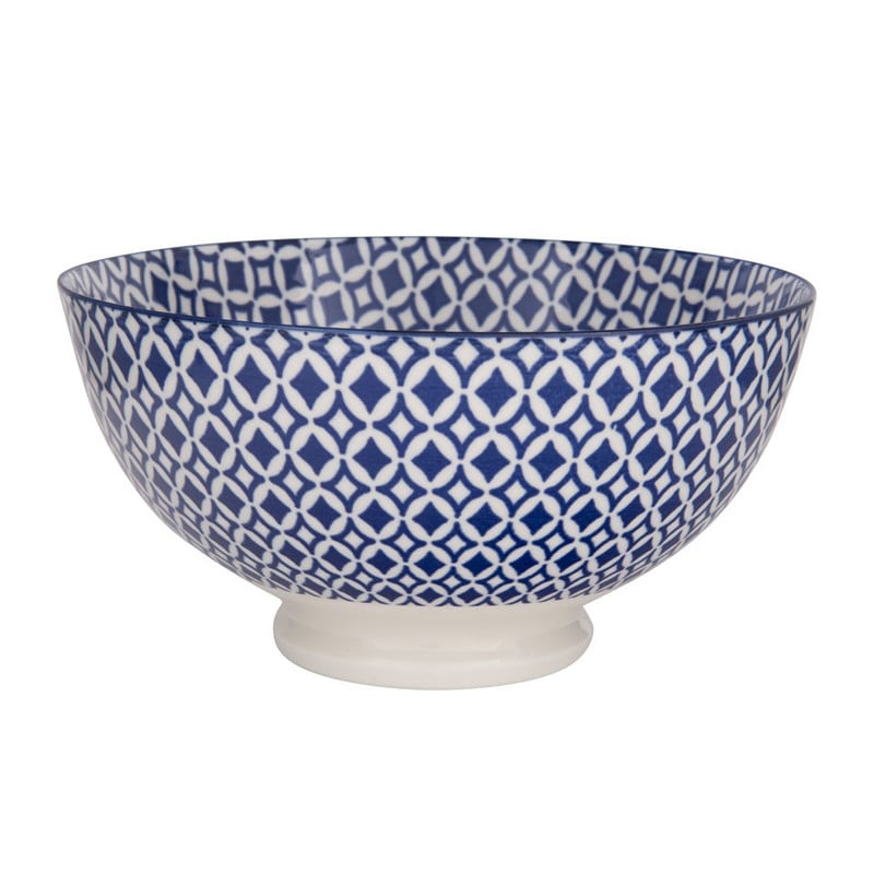 Schaal M Mediterranean Blue - 16 cm - ruit