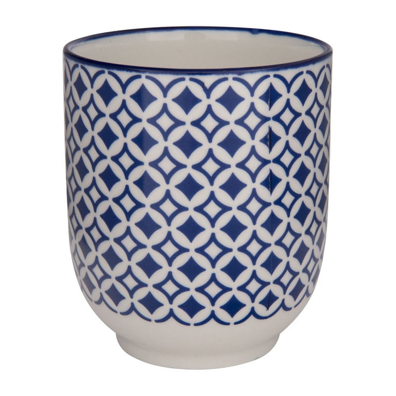 Beker Mediterranean Blue - ruit
