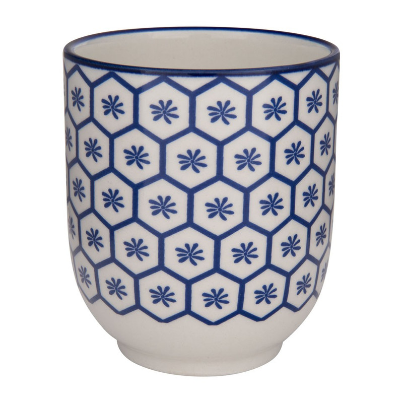 Beker Mediterranean Blue - honingraat