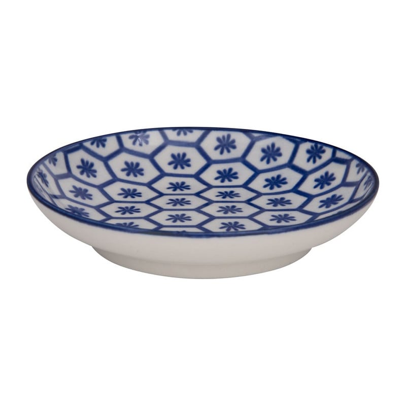 Sausschaal Mediterranean Blue - 10 cm - honingraat 