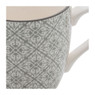 Mok Ikat blad - 20 cl - grijs