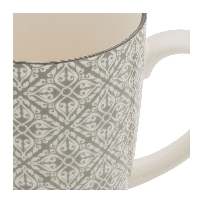 Mok Ikat blad - 40 cl - grijs