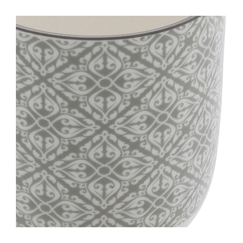 Beker Ikat blad - 25 cl - grijs