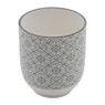 Beker Ikat blad - 25 cl - grijs