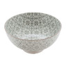 Schaal Ikat blad - 20 cm - grijs