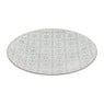 Ontbijtbord Ikat blad - 21 cm - grijs