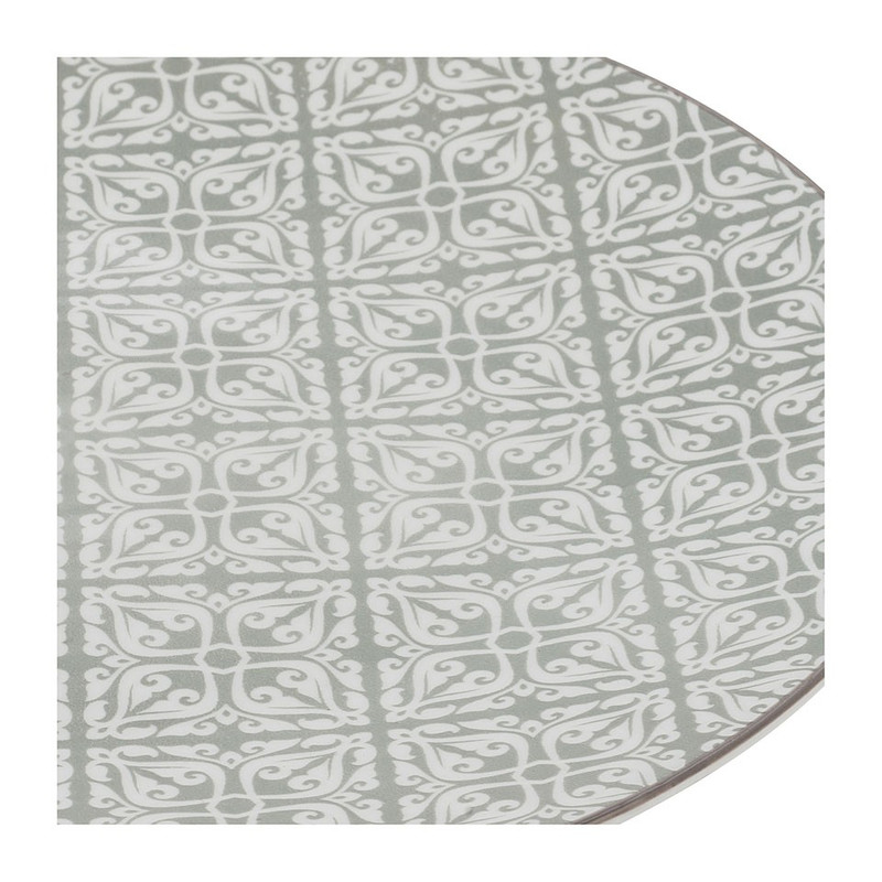 Dinerbord Ikat blad - 26 cm - grijs