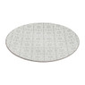 Dinerbord Ikat blad - 26 cm - grijs