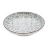 Petit four bordje Ikat blad - 10 cm - grijs