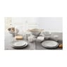 Petit four bordje Ikat blad - 10 cm - grijs