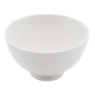 Schaal Ikat bloem reliëf - 11 cm - wit