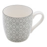 Mok Ikat bloem - 20 cl - grijs