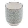 Beker Ikat bloem - 25 cl - grijs