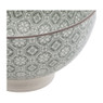 Schaal Ikat bloem - 11 cm - grijs