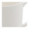 Mok Ikat blad reliëf - 40 cl - wit