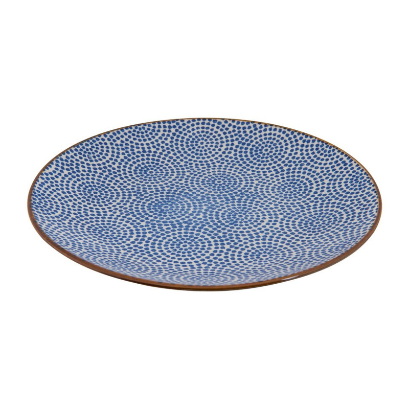 Ontbijtbord Yasmine - 21 cm - blauw