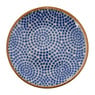 Petit four bordje Yasmine - 10 cm - blauw