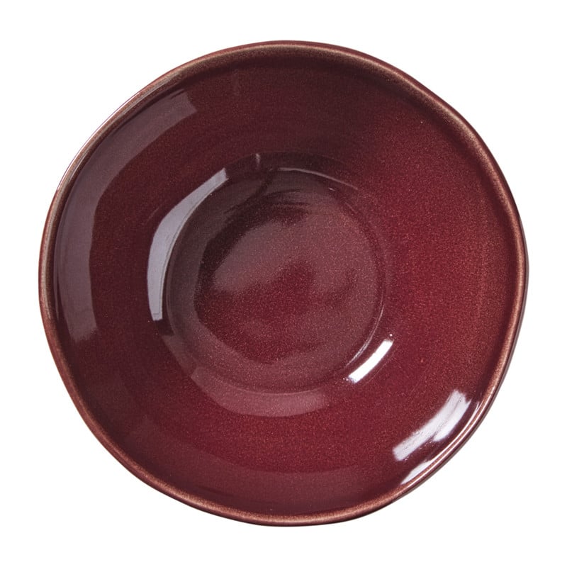 Schaal Toscane - bordeauxrood - ø17x7 cm