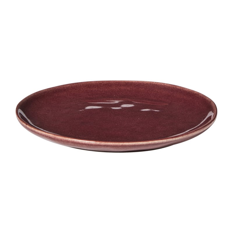 Ontbijtbord Toscane - bordeauxrood - ø20.5 cm