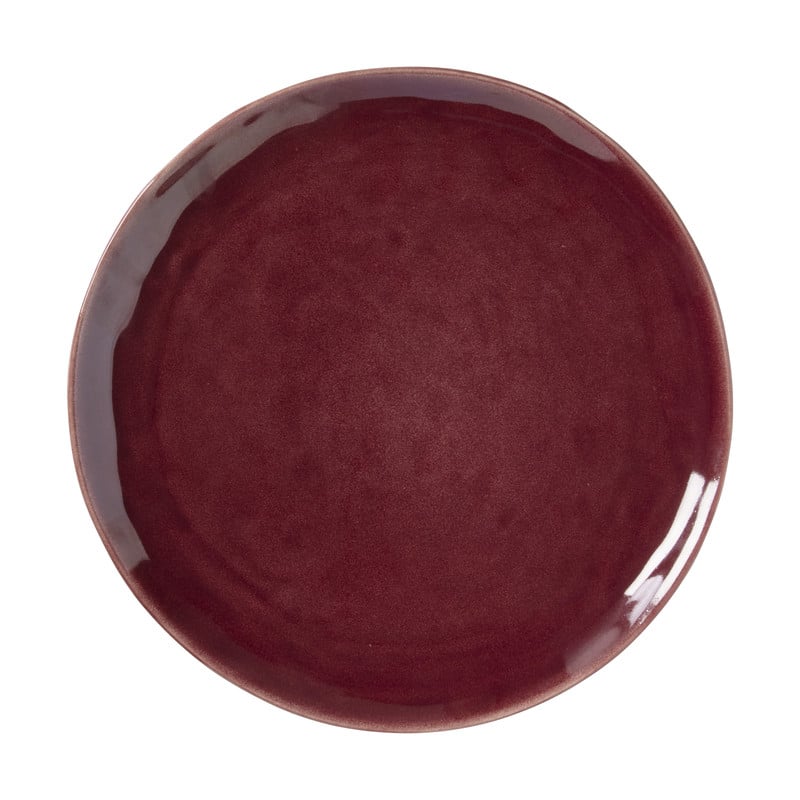 Dinerbord Toscane - bordeauxrood - ø28 cm