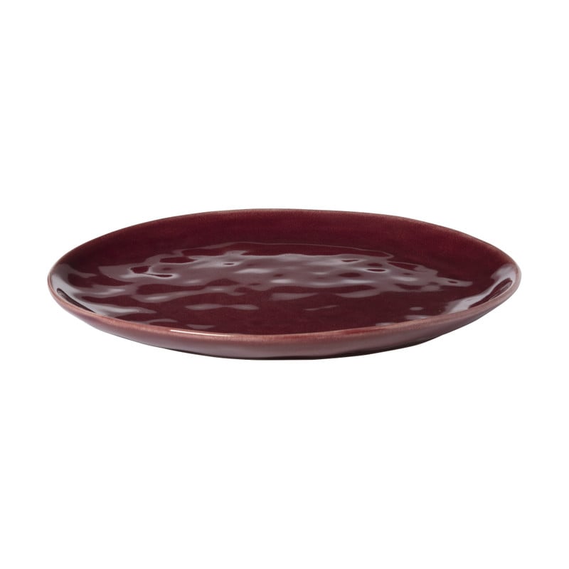 Dinerbord Toscane - bordeauxrood - ø28 cm