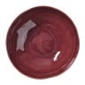 Diep bord Toscane - bordeauxrood - ø19x6 cm