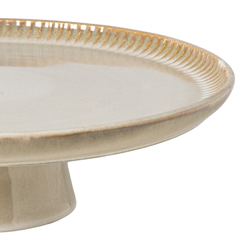 Taartplateau Toscane - beige - ø30x8 cm