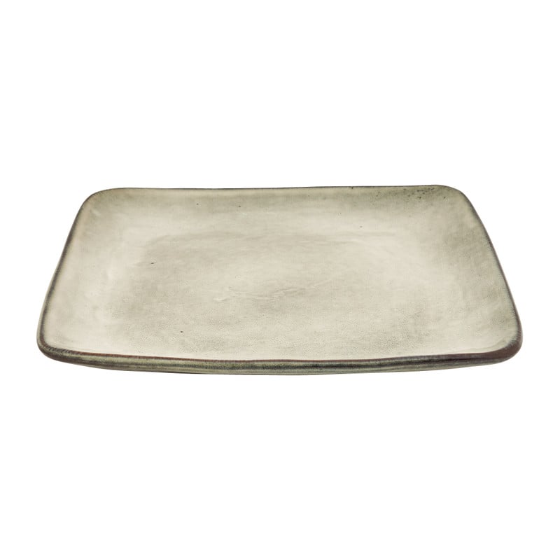 Vierkant bord Toscane - grijs - 20x20 cm 