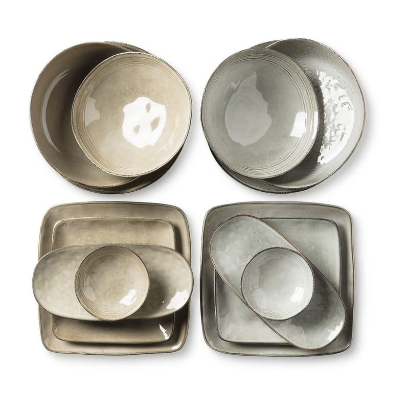Bord ovaal Toscane - beige - 25.5x12 cm