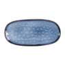 Bord ovaal Toscane - donkerblauw - 25.5x12 cm 