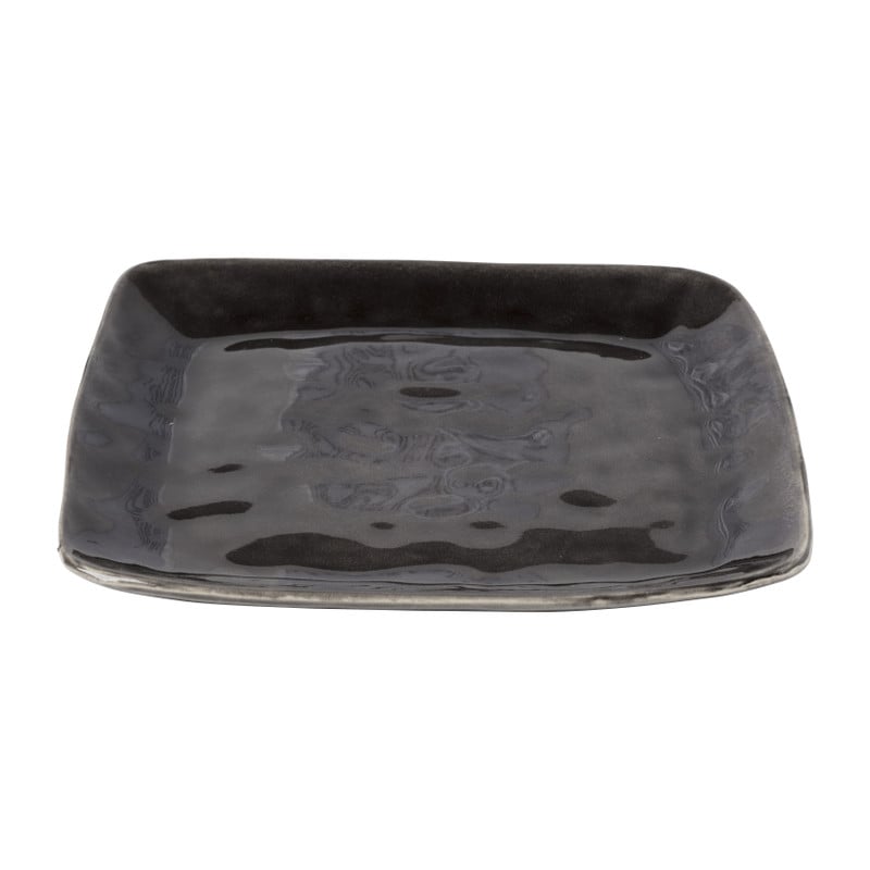 Vierkant bord Toscane - zwart - 25x25 cm 