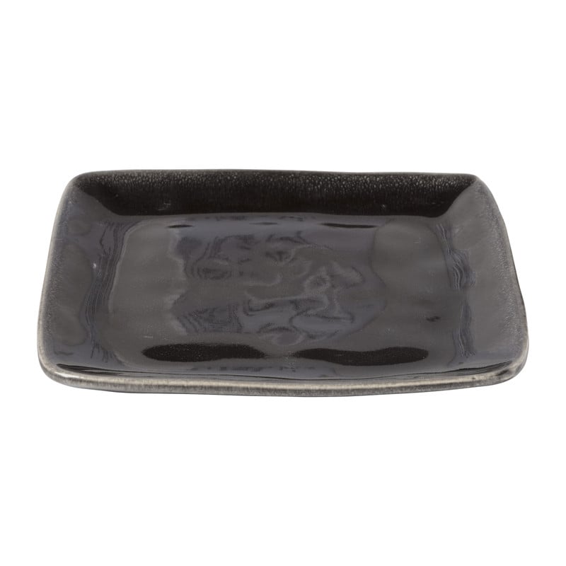 Vierkant bord Toscane - zwart - 20x20 cm 