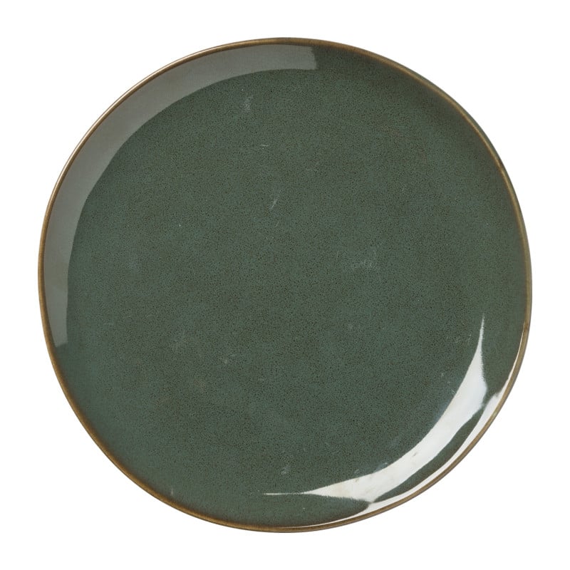 Ontbijtbord Toscane - donkergroen - ø20.5 cm 