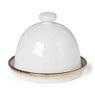 Toscane botervloot - wit -  ø12x9 cm