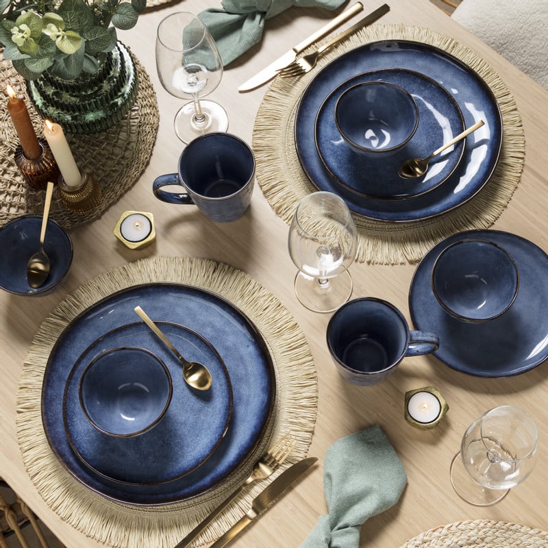 Serviesset Toscane - donkerblauw - 32-delig - 8 persoons