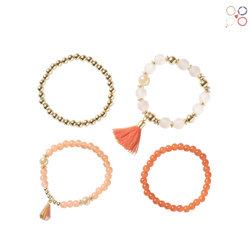 Armbanden - diverse varianten - set van 4 stuks