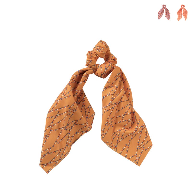 Scrunchie met strik - diverse varianten - 32x8x3 cm