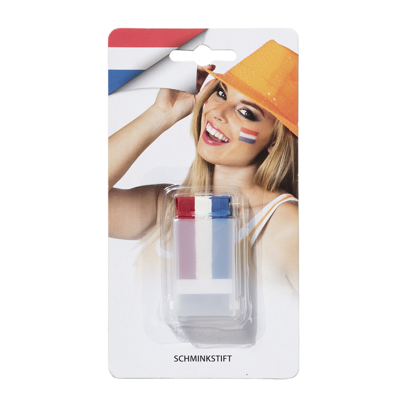 Schmink stift - rood/wit/blauw