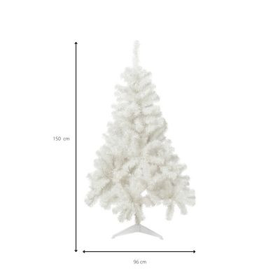 Kerstboom wit - kunststof - 150 cm