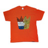 T-shirt kroon - oranje - maat L/XL