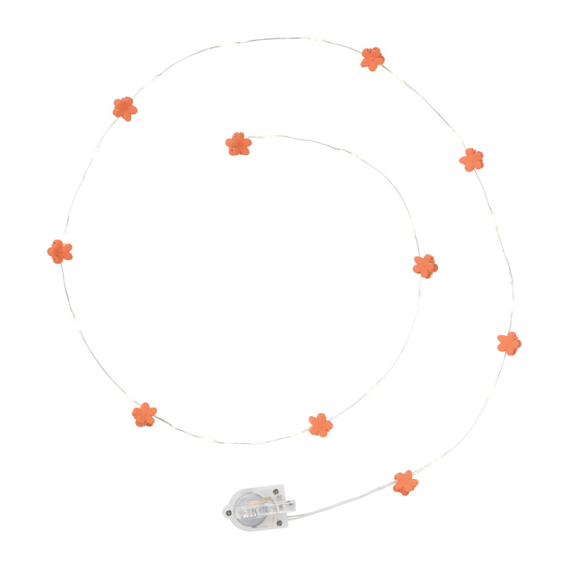 Haarlichtjes met klemmetjes - oranje