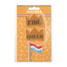 Strijkemblemen - set van 3 - King & Queen 